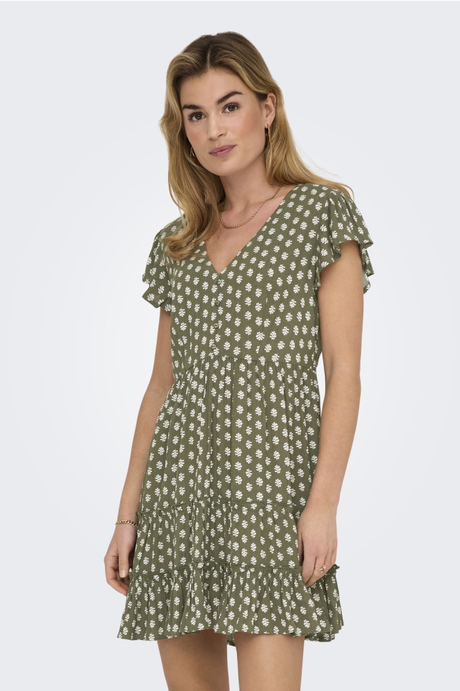 ONLCLAUDETTE LIFE SS MINI DRESS WVN 15320419 KALAMATA/NEJA GRAFIC